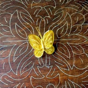 Golden Butterfly Pin